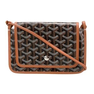 Goyard Goyardine Plumet 2022 Stylish Brown and Black Crossbody Bag
